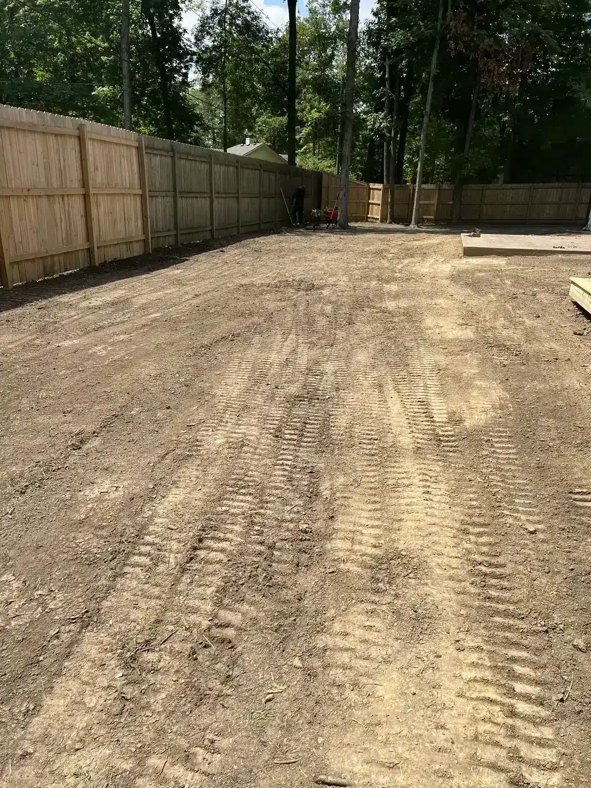 Lot graded and ready for seed in Carmel, IN